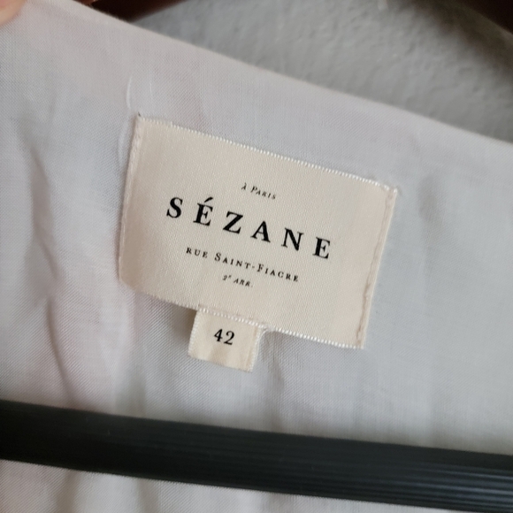 Sezane Andreanne Dress in Leaves size 42 - Picture 11 of 13